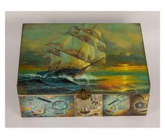 Cutie de bijuterii handmade,lemn, 23,5x17x9 cm