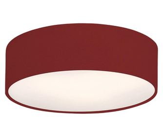 Plafonieră LED modernă cu abajur textil 20cm 20x6cm 12W