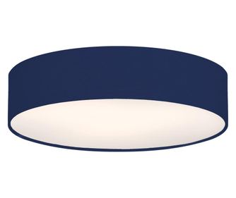 Plafon modern cu abajur textil 51cm 51cmx13cm 4xE41