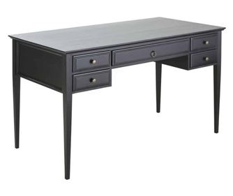Birou, Lemn Masiv, 132x70x78cm, Gri Antracit