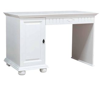 Birou Natalie, Lemn Masiv, 120x60x75cm, Alb