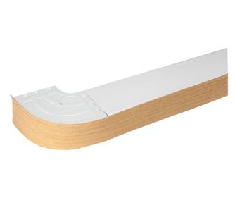 Sina-PVC, DORTMUND cu masca (50 mm) si coltare (coltarele sunt incluse in masura), 3-canale, stejar-deschis,200 cm, cu toate acc