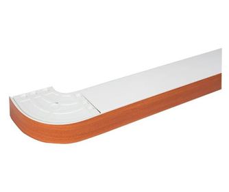 Sina-PVC, DORTMUND cu masca (50 mm) si coltare (coltarele sunt incluse in masura), 3-canale, cires,200 cm, cu toate accesoriile