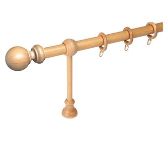 galerie lemn 28 mm BERGAMO EXCLUSIV, simpla, stejar deschis, 120 cm, 25 cm consola perfecta pentru radiatoare si scurtare indivi