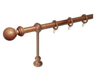 galerie lemn 28 mm BERGAMO EXCLUSIV, simpla, stejar, 200 cm, 25 cm consola perfecta pentru radiatoare si scurtare individuala Dr