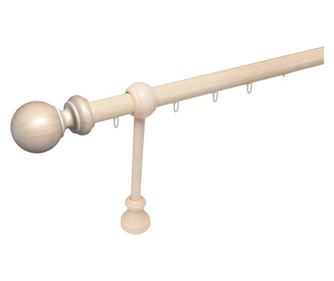 galerie lemn 28 mm BERGAMO SUPER cu canal, simpla, natur, 120 cm, 25 cm consola perfecta pentru radiatoare si scurtare individua