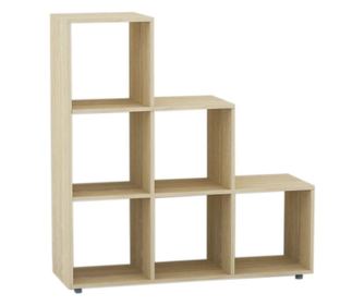 Etajera triunghiulara de podea Sani Ben 3х3 90/30/92,5 cm Stejar Sonoma