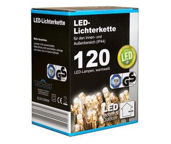 LED lumini de Craciun TopCent, cu adaptor, 120 buc, 12m