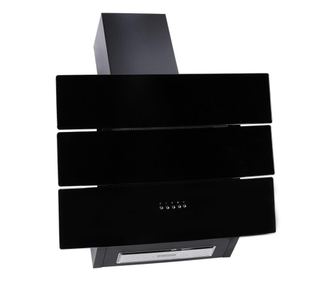 Hota decorativa, 60 cm, Studio Casa Cristal Black Venezia, 1 motor Turbo, 3 viteze
