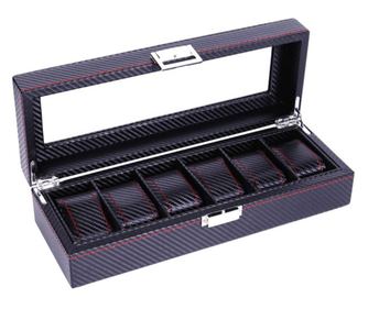 Кутия кутия за съхранение и организация 6 часовника, модел Pufo Glossy Royal