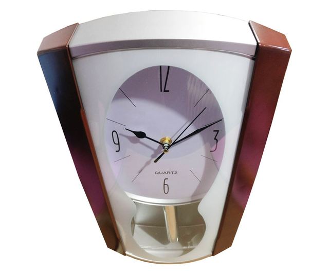 Ceas de perete cu pendul, Silentios, 45 cm,  ZX2387A