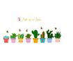 Sticker decorativ, Cactusi, 115 cm, 816STK thumbnail 1
