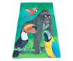 Детски килим Brill Gorilla, 130x190 см, дебелина 2,5 мм, печатен тип, полиестер, миещ се, лъскав външен вид, неплъзгащ се, 1000g