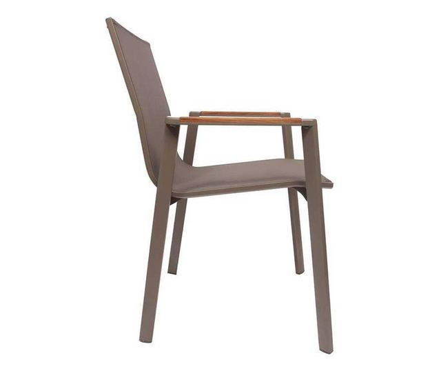 Scaun terasa rossi,47x52x84 cm,cappuccino,aluminiu