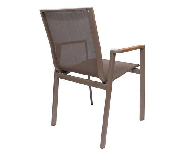 Scaun terasa rossi,47x52x84 cm,cappuccino,aluminiu