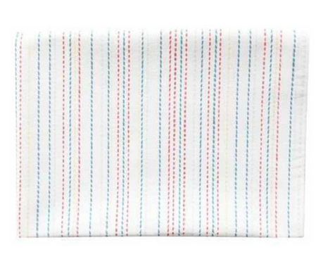 Prosop de bucatarie HAYWOOD LINES 50×70 cm - Alb/Rosu/Albastru