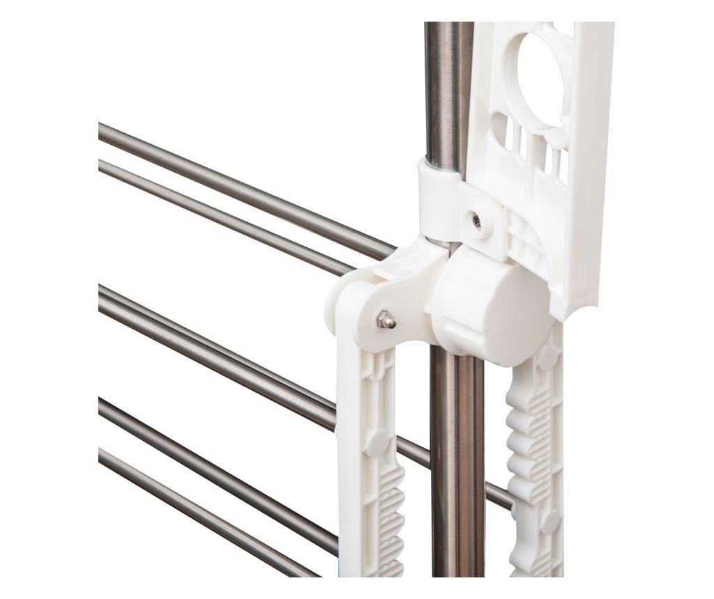 HomCom Prémium 3 szintes, állítható szárítórács - Deluxe rozsdamentes acél ruhaszárító, 81x28x10 cm - 9