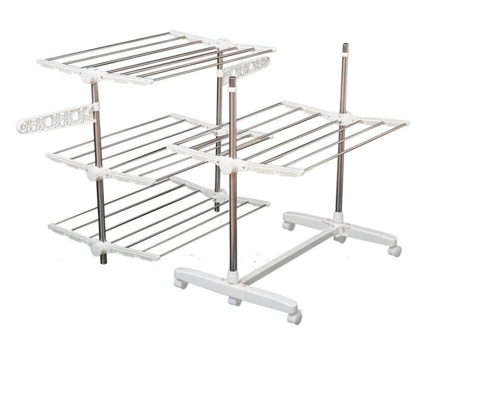 HomCom Uscator de rufe - Suport Premium 4 Niveluri Reglabil Homcom, HOMCOM, 90x29x10 cm - 4