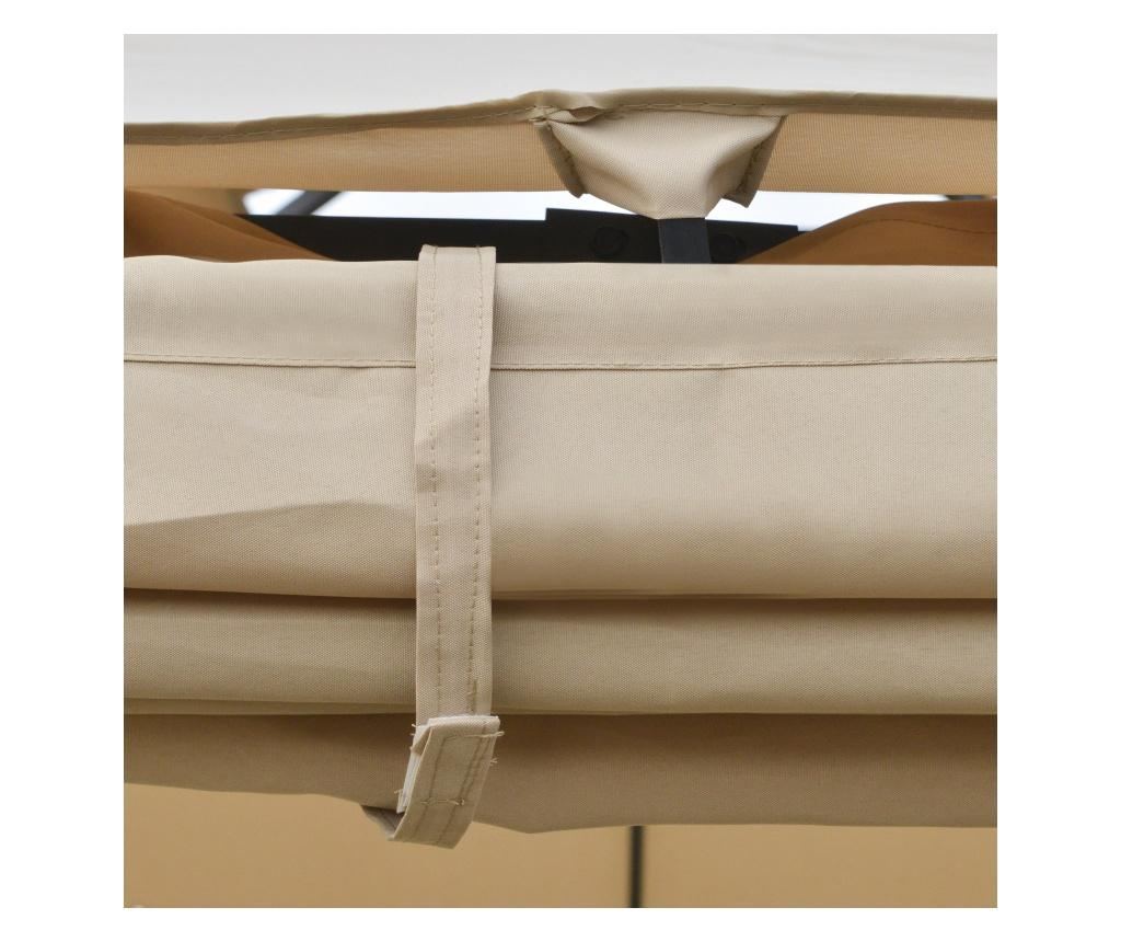 Outsunny Foisor Pavilion de Gradina cu acoperis dublu si panza detasabila - 9