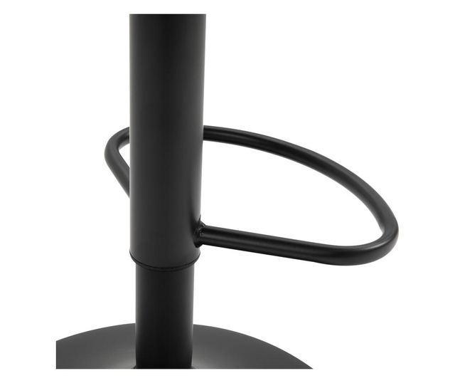 HOMCOM Set de 2 Scaune de bar captusite inaltime reglabila rotative suport pentru picioare