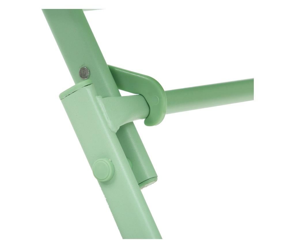 Outsunny Set Masa si Scaune de Gradina Pliabile din Metal Verde - 10