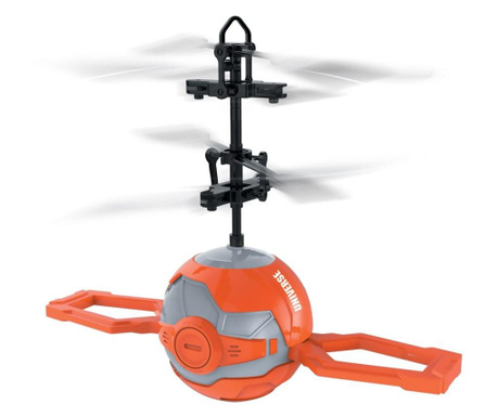 Elicopter mini portocaliu cu infrarosii, Lioness, 16 x 6 x 21 cm