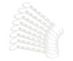 Set 8x Umerase Magic organizatoare haine, economisire 50% spatiu, Wonder hanger, alb Oem