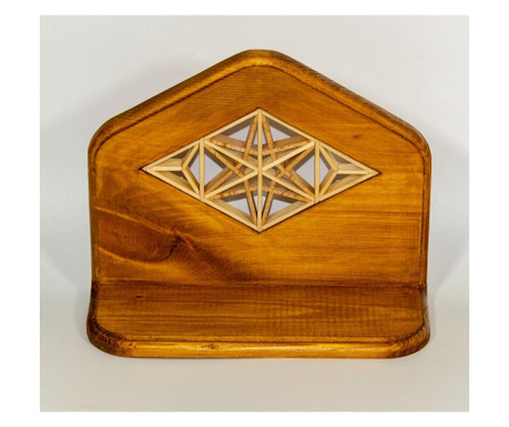 Etajera Kumiko handmade, lemn, 26x20,5x11 cm