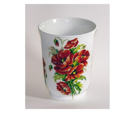 Vaza decorativa handmade,sticla, 13,5x18 cm
