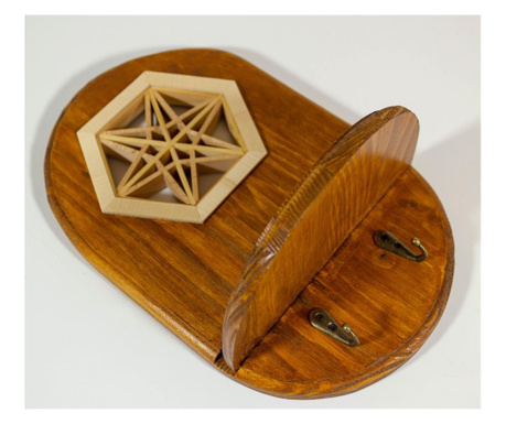 Etajera Kumiko handmade,lemn, 28x17,5x12 cm