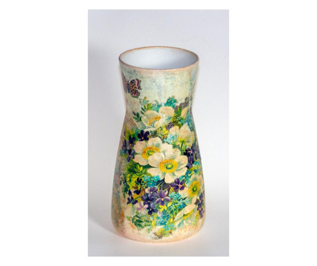 Vaza decorativa handmade,sticla, 10x20 cm