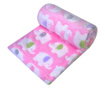 Бебешко одеяло, С принт – слончета, Розово