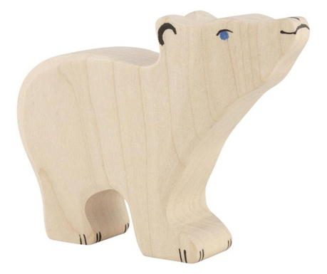 Urs polar - figurine din lemn de artar si fag