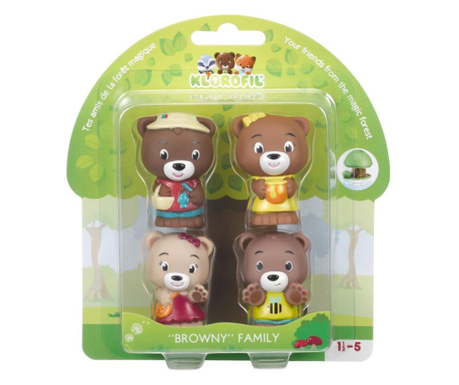 Familia de ursuleti Browny - Set figurine joc de rol