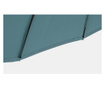 Umbrela de gradina cu picior din fier negru si copertina textil albastru Atlanta Ø 270 cm x 240 h