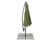 Umbrela de gradina cu picior din fier gri antracit si copertina textil verde Texas Ø 300 cm x 260 h  0
