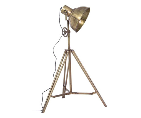 Antikna zlatna željezna svjetiljka Ileana 30 cm x 28 cm x 132 h