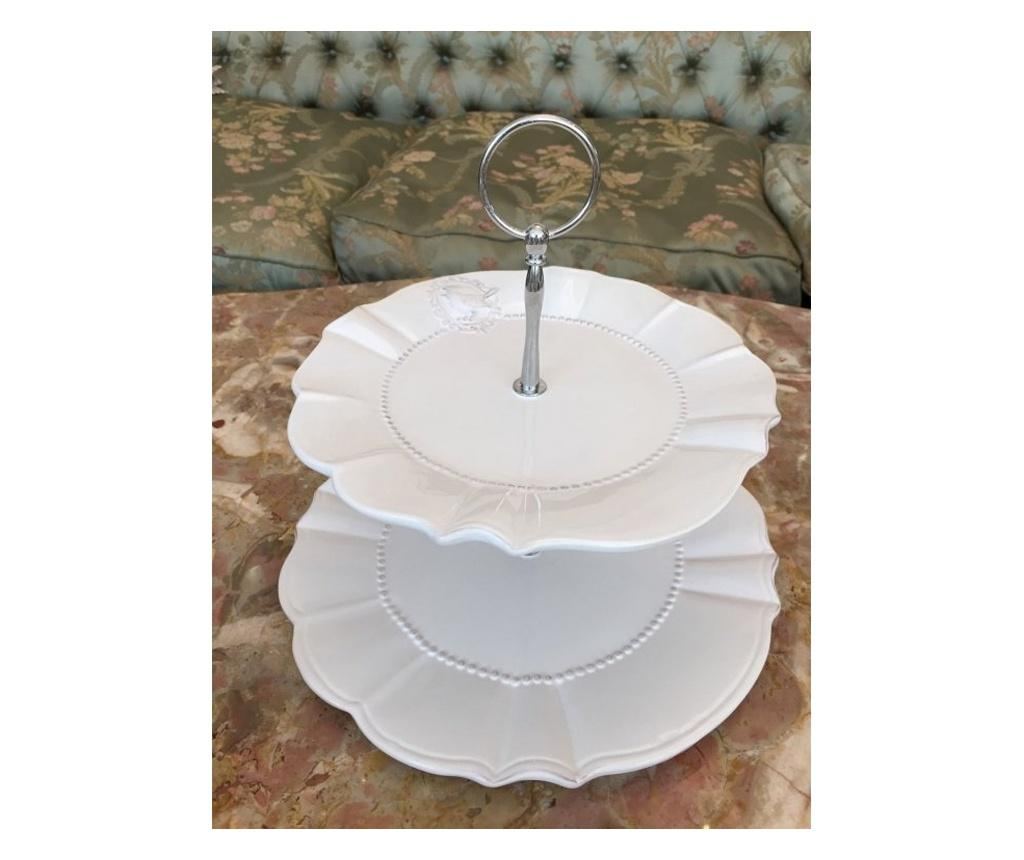 Elegancija 2-razinska keramička podloga za tortu Ø 21 cm x 23 cm - 5