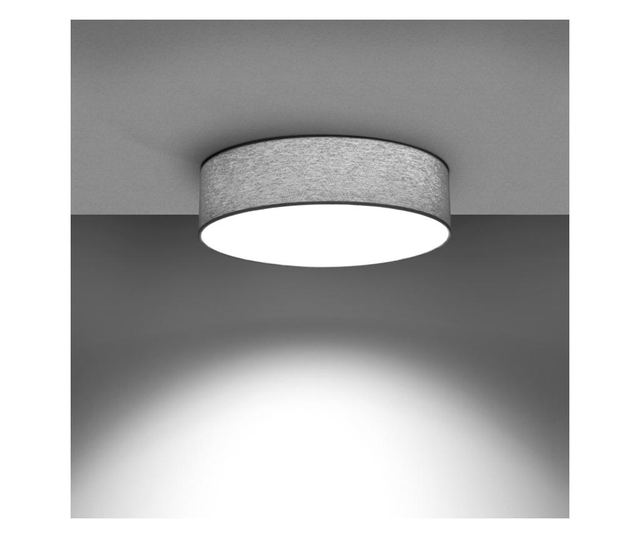 Plafonieră LED modernă cu abajur textil 20cm 20x6cm 12W
