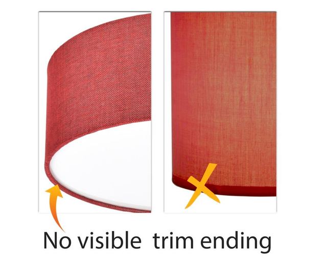 Plafonieră LED modernă cu abajur textil 20cm 20x6cm 12W