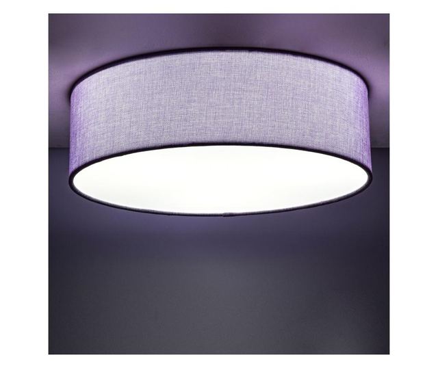 Plafonieră LED modernă cu abajur textil 20cm 20x6cm 12W