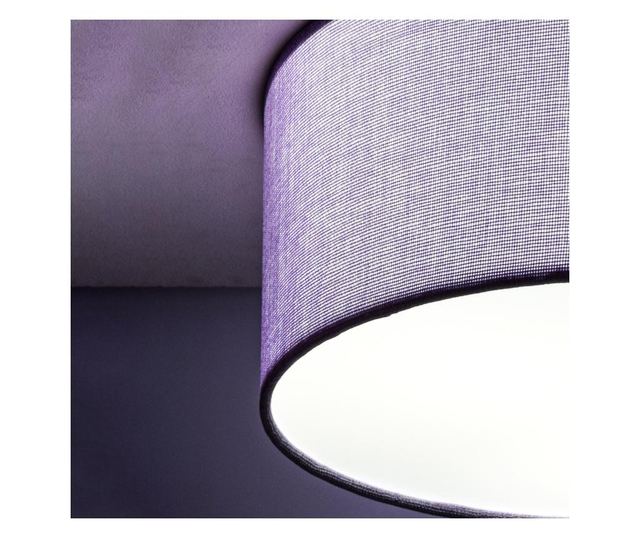 Plafonieră LED modernă cu abajur textil 20cm 20x6cm 12W