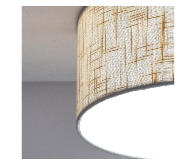 Plafonieră LED modernă cu abajur textil 20cm 20x6cm 12W