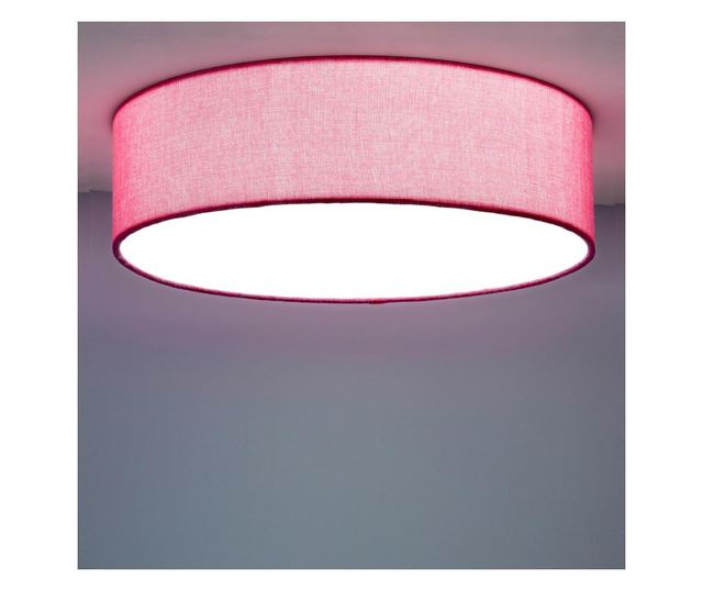 Plafonieră LED modernă cu abajur textil 20cm 20x6cm 12W