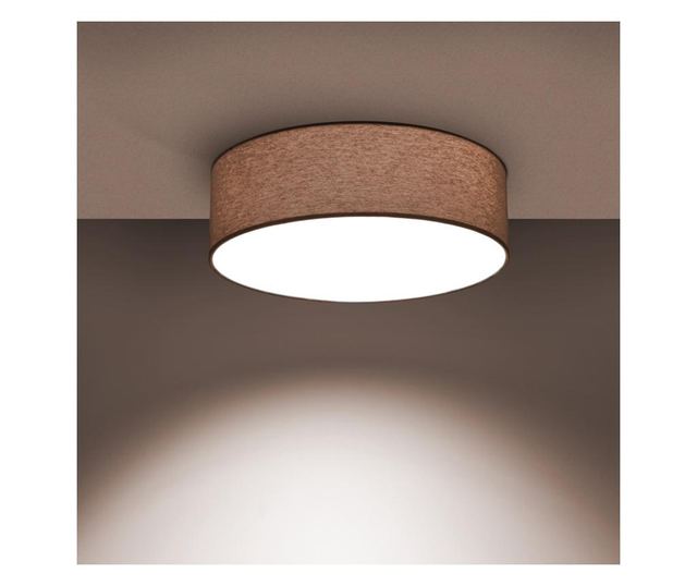 Plafonieră LED modernă cu abajur textil 20cm 20x6cm 12W