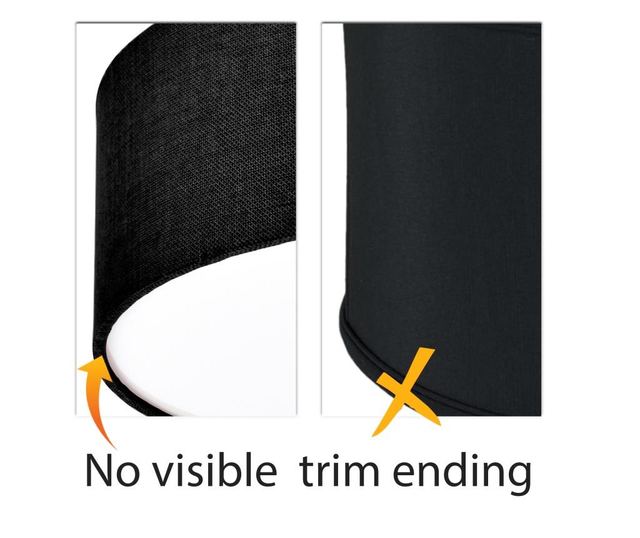 Plafonieră LED modernă cu abajur textil 20cm 20x6cm 12W