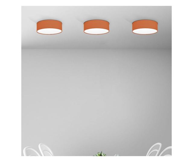 Plafonieră LED modernă cu abajur textil 20cm 20x6cm 12W