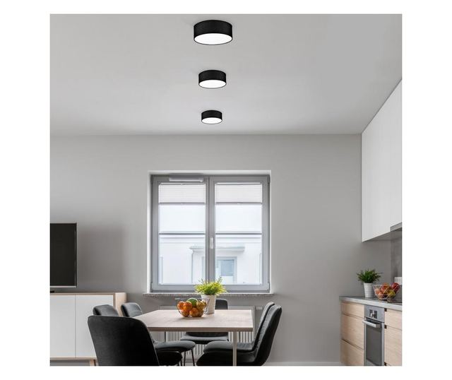 Plafonieră LED modernă cu abajur textil 20cm 20x6cm 12W