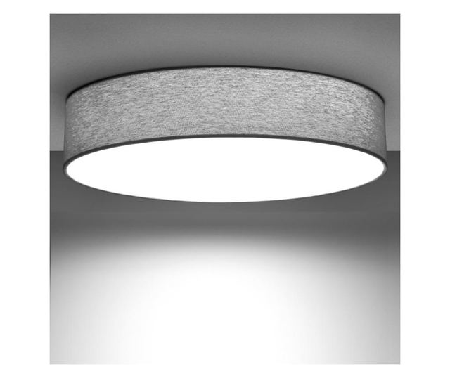 Plafonieră LED modernă cu abajur textil 20cm 20x6cm 12W