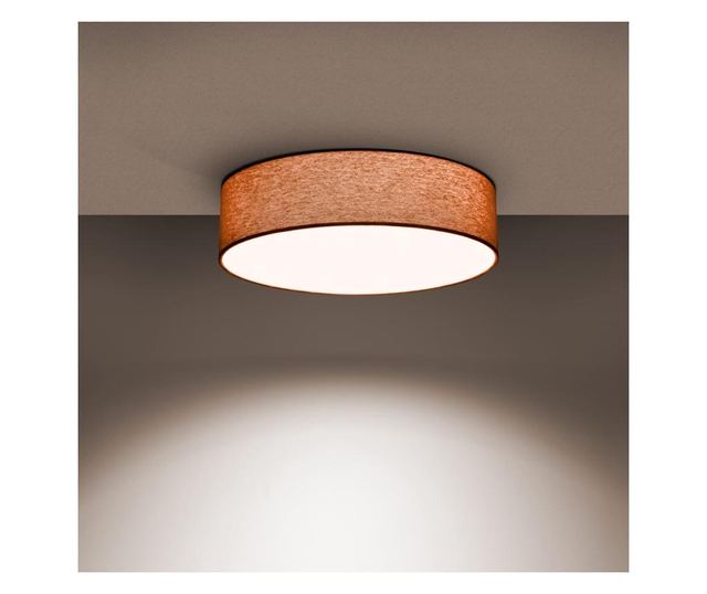 Plafonieră LED modernă cu abajur textil 20cm 20x6cm 12W